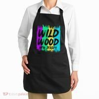 Cool Artsy Wild Wood New Jersey Beach Lover Boardwalk Apron thumb 2