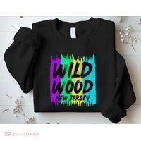 Cool Artsy Wild Wood New Jersey Beach Lover Boardwalk Sweatshirt thumb 2