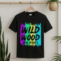 Cool Artsy Wild Wood New Jersey Beach Lover Boardwalk T-Shirt thumb 2
