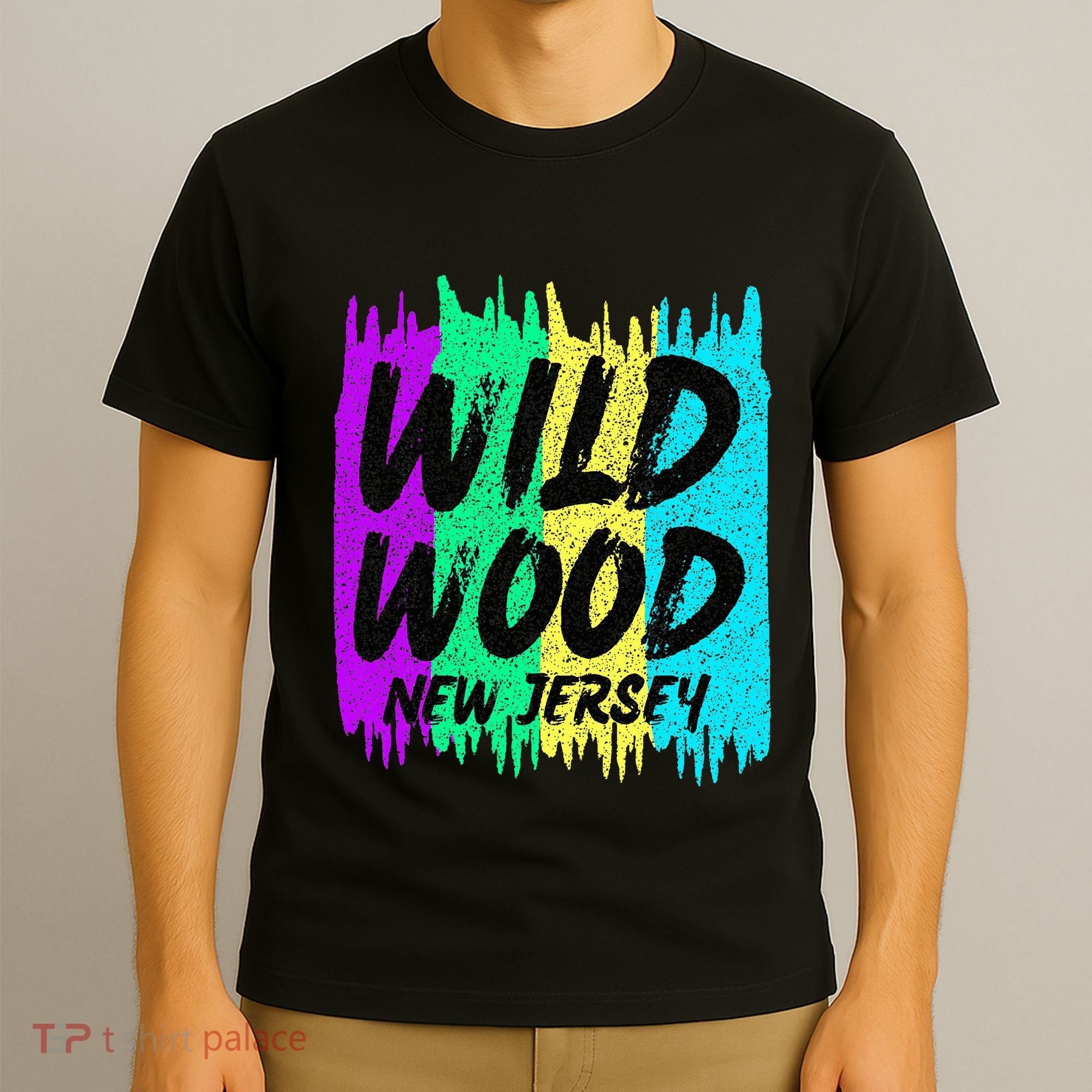 Cool Artsy Wild Wood New Jersey Beach Lover Boardwalk T-Shirt