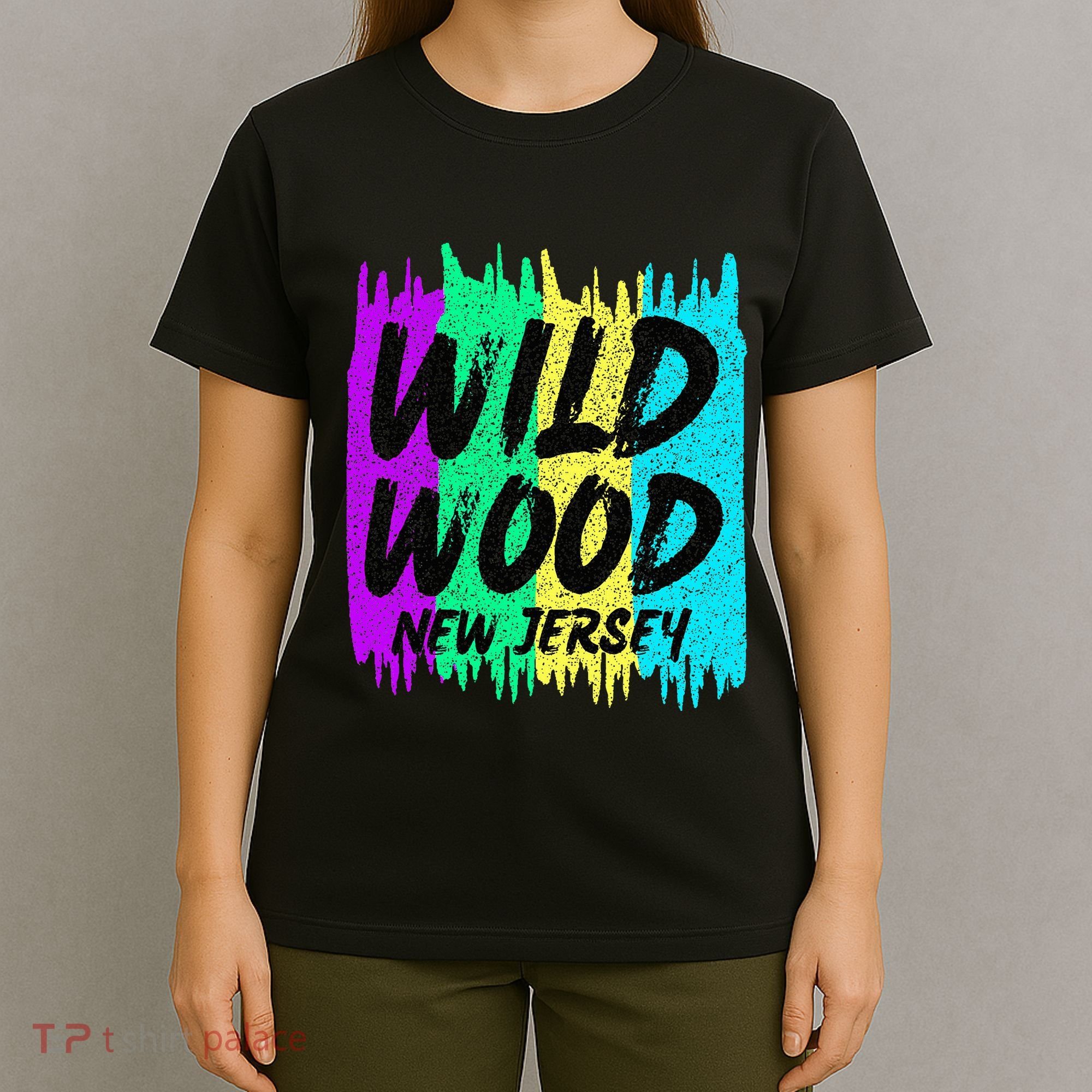Cool Artsy Wild Wood New Jersey Beach Lover Boardwalk T-Shirt