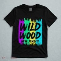 Cool Artsy Wild Wood New Jersey Beach Lover Boardwalk T-Shirt thumb 5