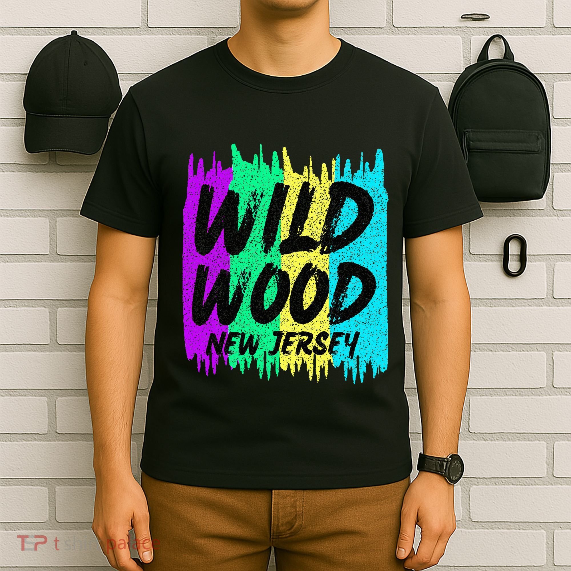 Cool Artsy Wild Wood New Jersey Beach Lover Boardwalk T-Shirt