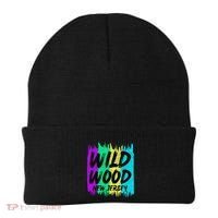 Cool Artsy Wild Wood New Jersey Beach Lover Boardwalk Beanie thumb 0