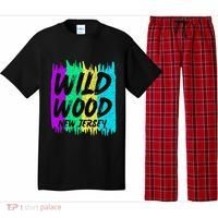 Cool Artsy Wild Wood New Jersey Beach Lover Boardwalk Pajama Set thumb 0