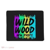 Cool Artsy Wild Wood New Jersey Beach Lover Boardwalk Mousepad thumb 0