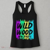 Cool Artsy Wild Wood New Jersey Beach Lover Boardwalk Women's Tank Top thumb 3