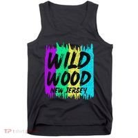Cool Artsy Wild Wood New Jersey Beach Lover Boardwalk Tank Top thumb 0