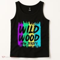 Cool Artsy Wild Wood New Jersey Beach Lover Boardwalk Tank Top thumb 2