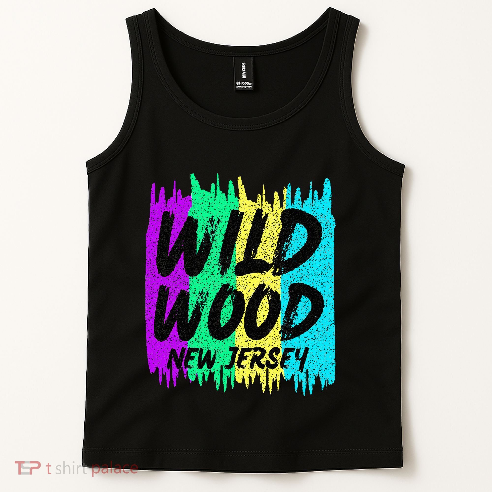 Cool Artsy Wild Wood New Jersey Beach Lover Boardwalk Tank Top