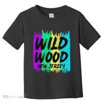 Cool Artsy Wild Wood New Jersey Beach Lover Boardwalk Toddler T-Shirt thumb 0