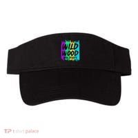 Cool Artsy Wild Wood New Jersey Beach Lover Boardwalk Visor thumb 0