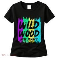 Cool Artsy Wild Wood New Jersey Beach Lover Boardwalk Women's T-Shirt thumb 0
