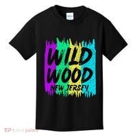 Cool Artsy Wild Wood New Jersey Beach Lover Boardwalk Kids T-Shirt thumb 0