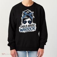 Child Abuse Warrior Child Abuse Prevention Awareness Women's Sweatshirt thumb 0