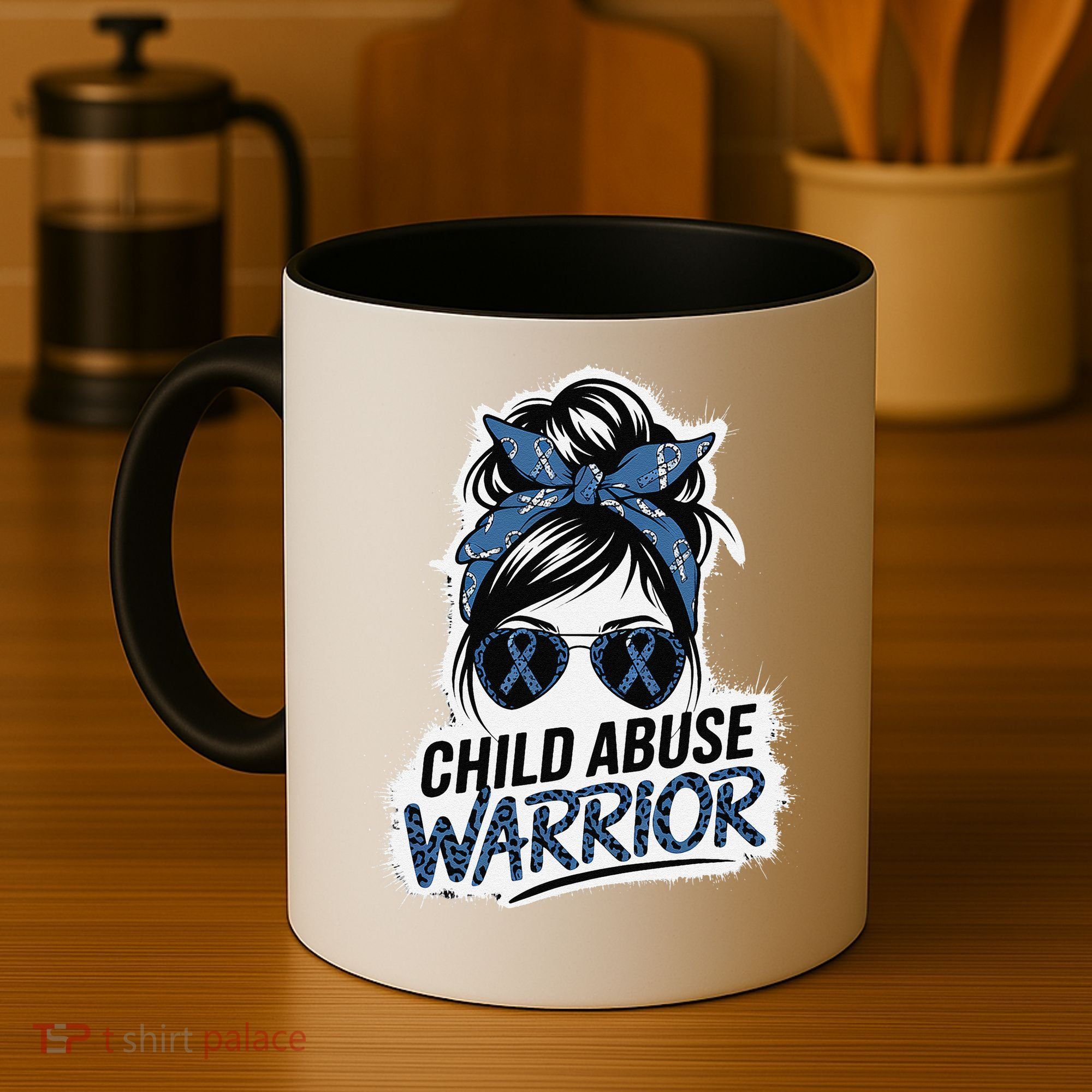 Child Abuse Warrior Child Abuse Prevention Awareness Coffee Mug