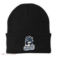 Child Abuse Warrior Child Abuse Prevention Awareness Beanie thumb 0