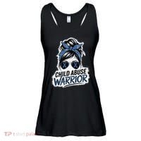 Child Abuse Warrior Child Abuse Prevention Awareness Ladies Essential Flowy Tank thumb 0