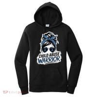 Child Abuse Warrior Child Abuse Prevention Awareness Women's Hoodie thumb 0