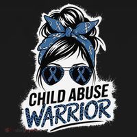 Child Abuse Warrior Child Abuse Prevention Awareness Women's Hoodie thumb 2