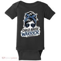 Child Abuse Warrior Child Abuse Prevention Awareness Baby Bodysuit thumb 0