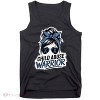 Child Abuse Warrior Child Abuse Prevention Awareness Tank Top thumb 0