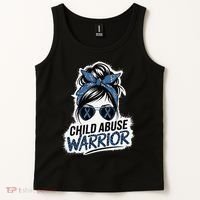 Child Abuse Warrior Child Abuse Prevention Awareness Tank Top thumb 2