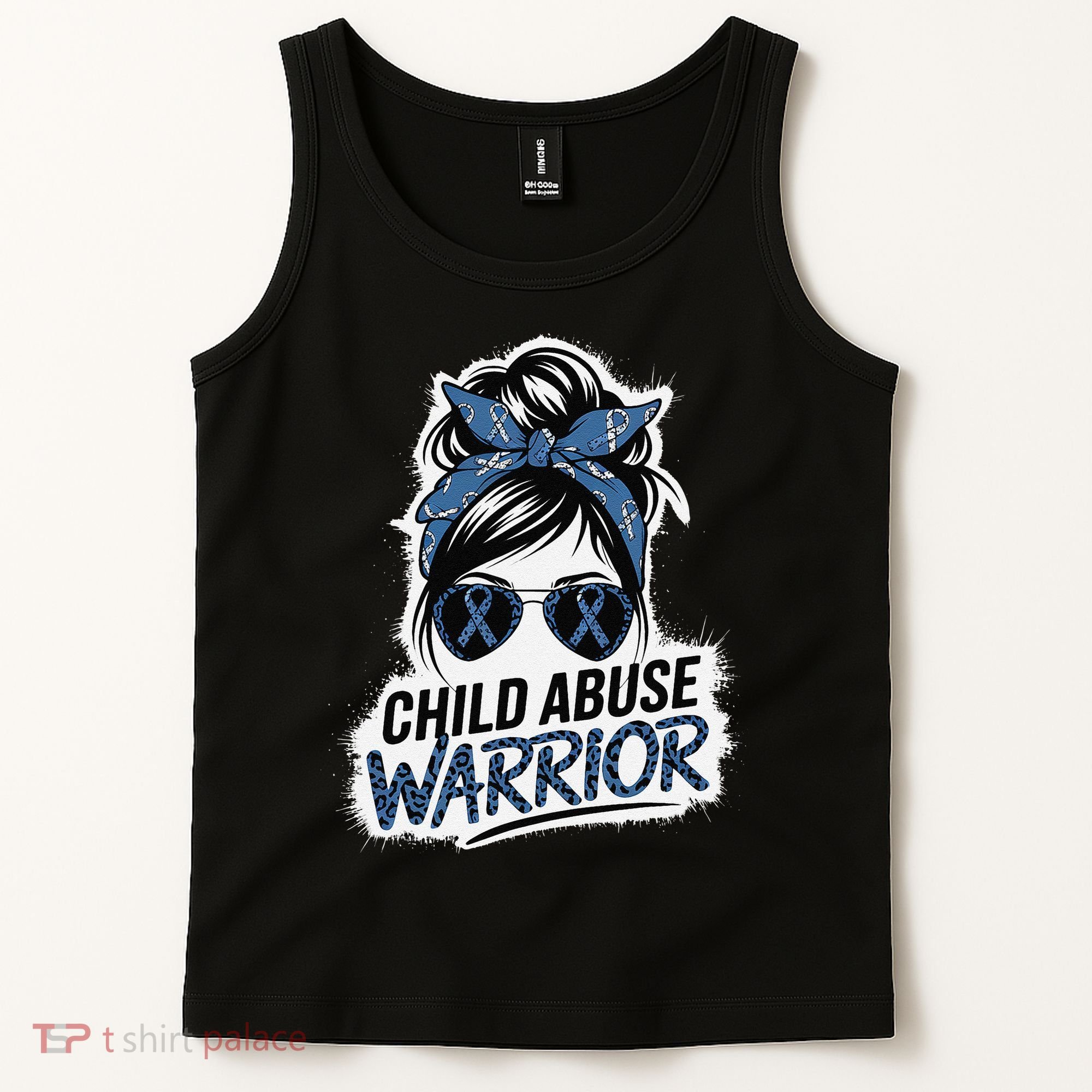 Child Abuse Warrior Child Abuse Prevention Awareness Tank Top