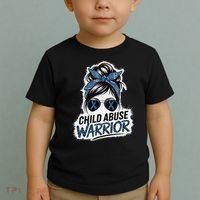 Child Abuse Warrior Child Abuse Prevention Awareness Toddler T-Shirt thumb 2