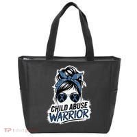 Child Abuse Warrior Child Abuse Prevention Awareness Tote Bag thumb 0