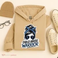 Child Abuse Warrior Child Abuse Prevention Awareness Hoodie thumb 4