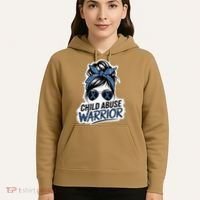 Child Abuse Warrior Child Abuse Prevention Awareness Hoodie thumb 5