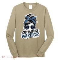 Child Abuse Warrior Child Abuse Prevention Awareness Long Sleeve Shirt thumb 0
