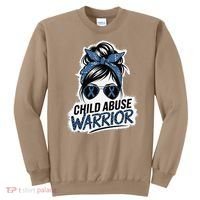 Child Abuse Warrior Child Abuse Prevention Awareness Sweatshirt thumb 0