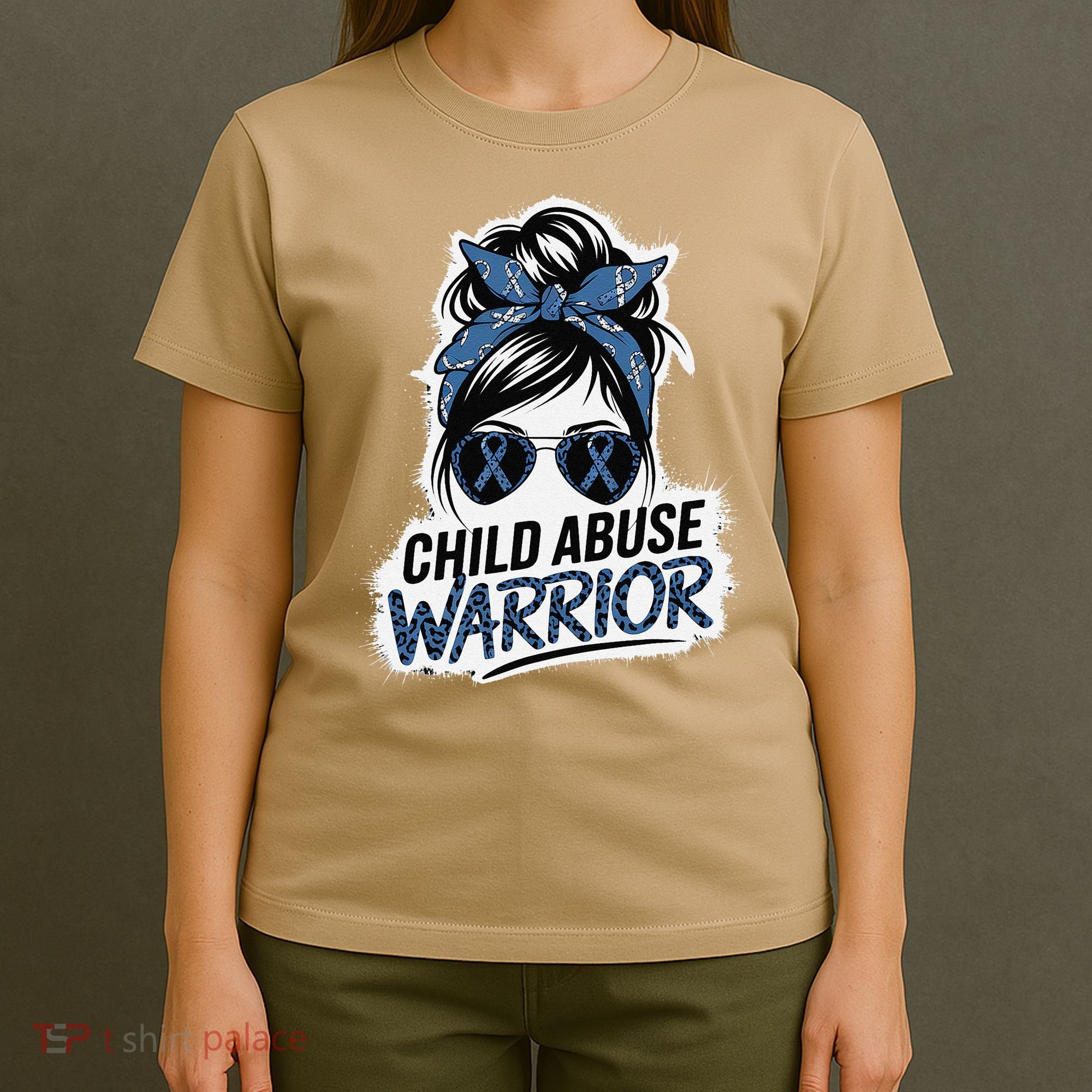 Child Abuse Warrior Child Abuse Prevention Awareness T-Shirt