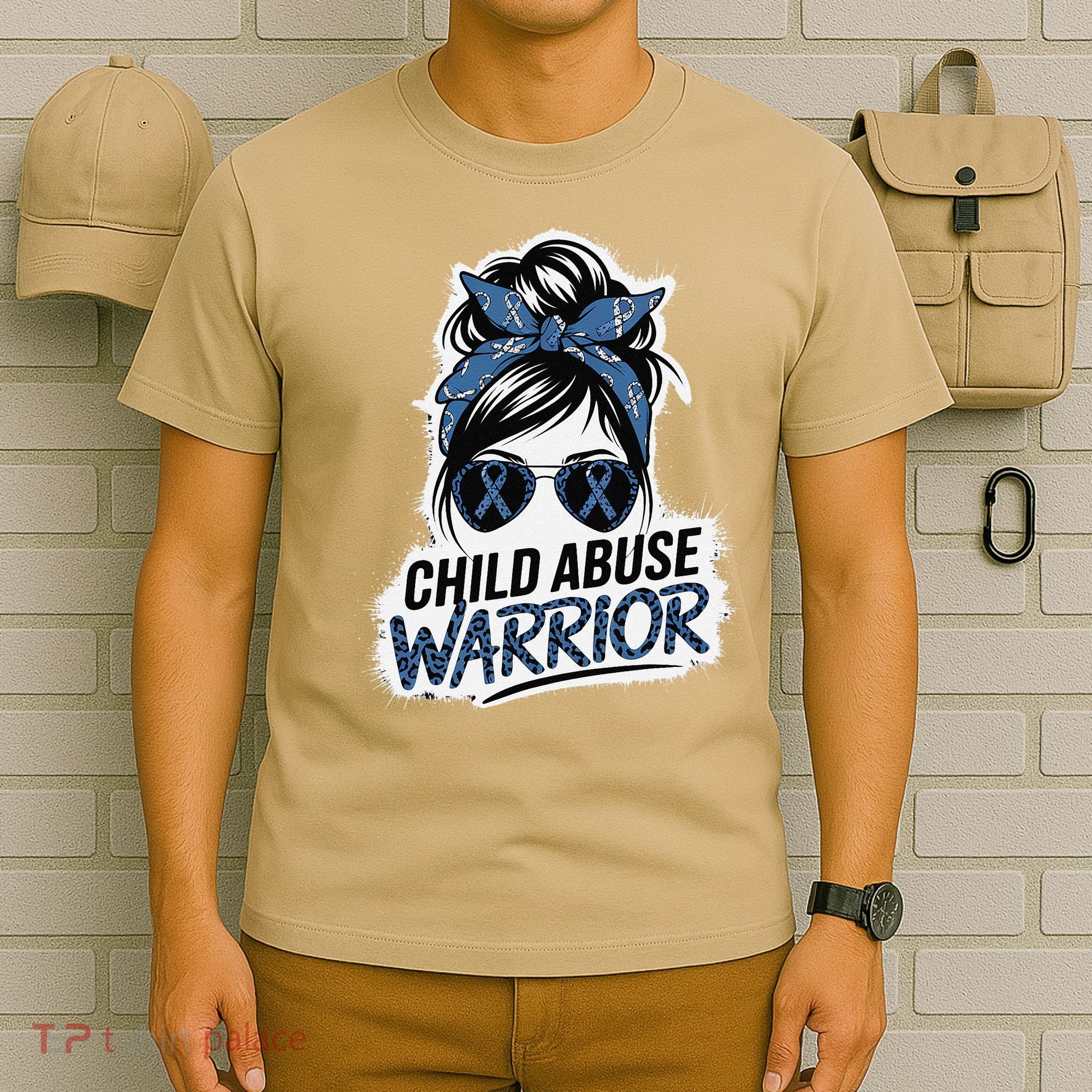 Child Abuse Warrior Child Abuse Prevention Awareness T-Shirt