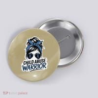 Child Abuse Warrior Child Abuse Prevention Awareness Button thumb 0