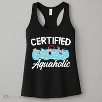 Certified Aquaholic Water Aerobics Instructor Fitness Women's Tank Top thumb 3