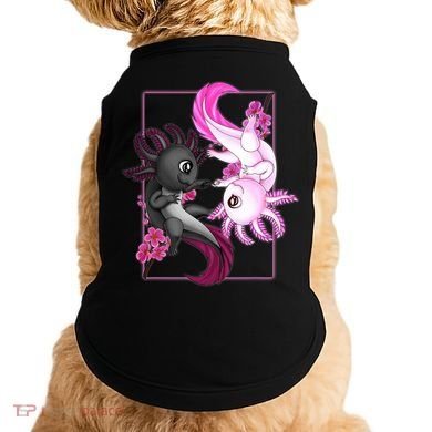 Cute Axolotl Yin Yang Plush Pets Cherry Blossom Doggie Tank
