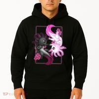 Cute Axolotl Yin Yang Plush Pets Cherry Blossom Hoodie thumb 2