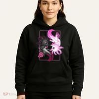 Cute Axolotl Yin Yang Plush Pets Cherry Blossom Hoodie thumb 5