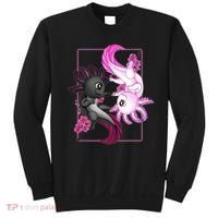 Cute Axolotl Yin Yang Plush Pets Cherry Blossom Sweatshirt thumb 0