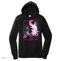 Cute Axolotl Yin Yang Plush Pets Cherry Blossom Women's Hoodie thumb 0