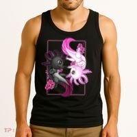 Cute Axolotl Yin Yang Plush Pets Cherry Blossom Tank Top thumb 3