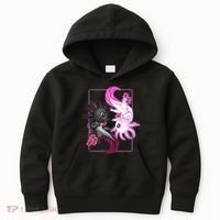 Cute Axolotl Yin Yang Plush Pets Cherry Blossom Kids Hoodie thumb 0
