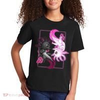 Cute Axolotl Yin Yang Plush Pets Cherry Blossom Kids T-Shirt thumb 2