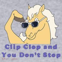 Clip-Clop And You Don't Stop Horse funny Women's Sweatshirt thumb 2