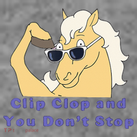 Clip-Clop And You Don't Stop Horse funny Toddler Hoodie thumb 2