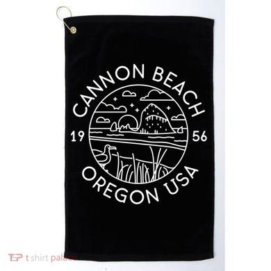 Cannon Beach 1956 Oregon Clatsop Gift Golf Towel