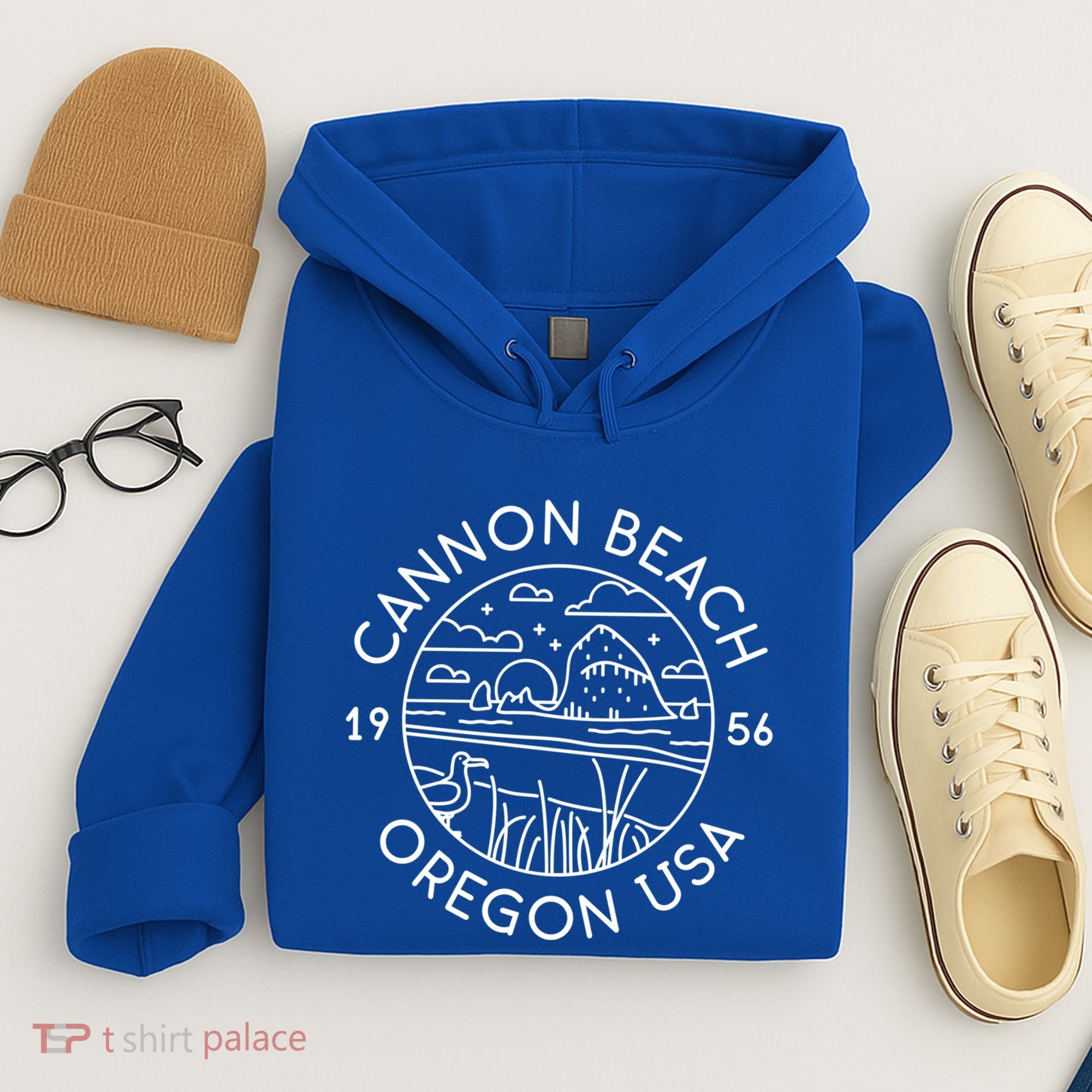 Cannon Beach 1956 Oregon Clatsop Gift Hoodie